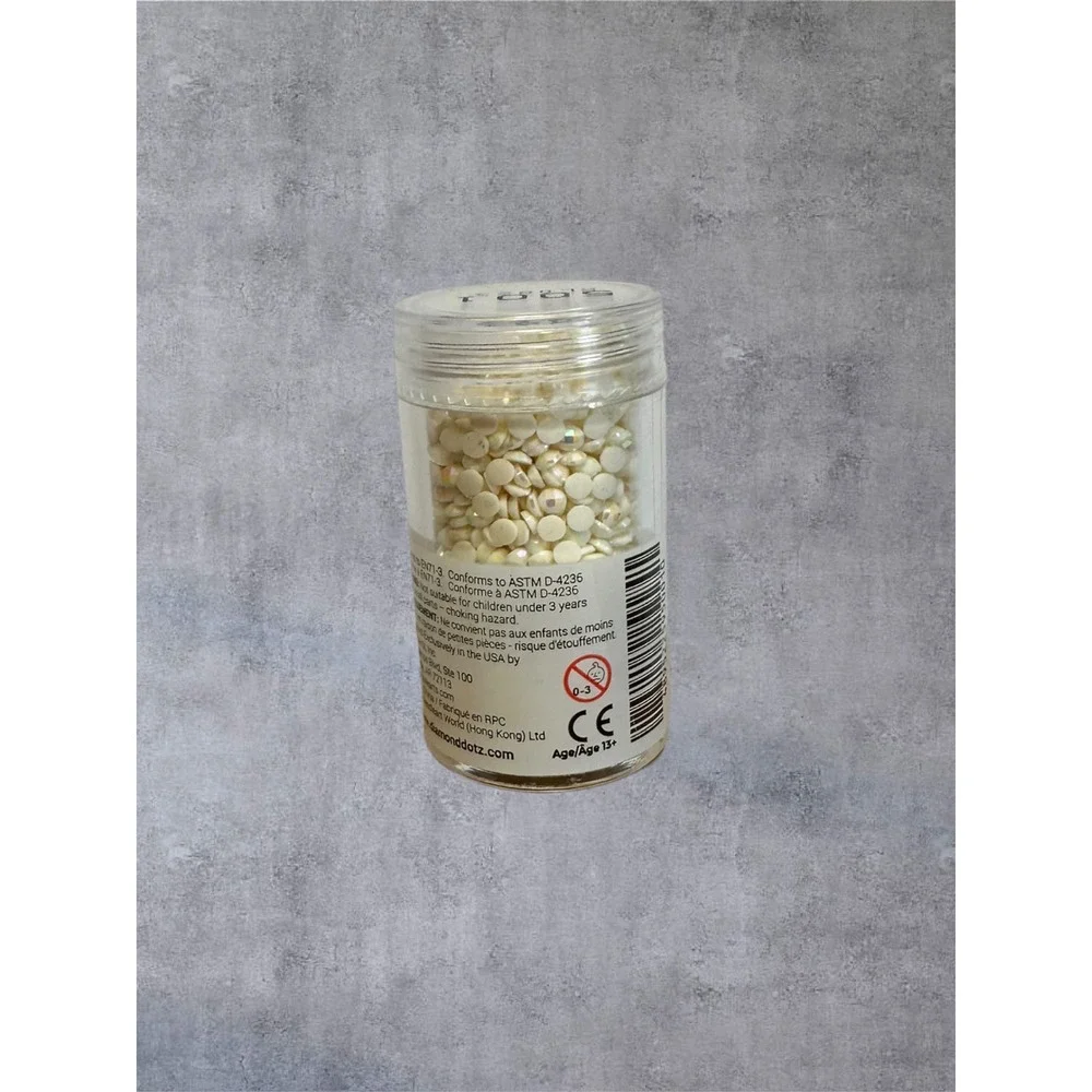Diamond Dotz Freestyle Gems 5001 Iridescent White 2000+ Count New 13 Facet DOTZ